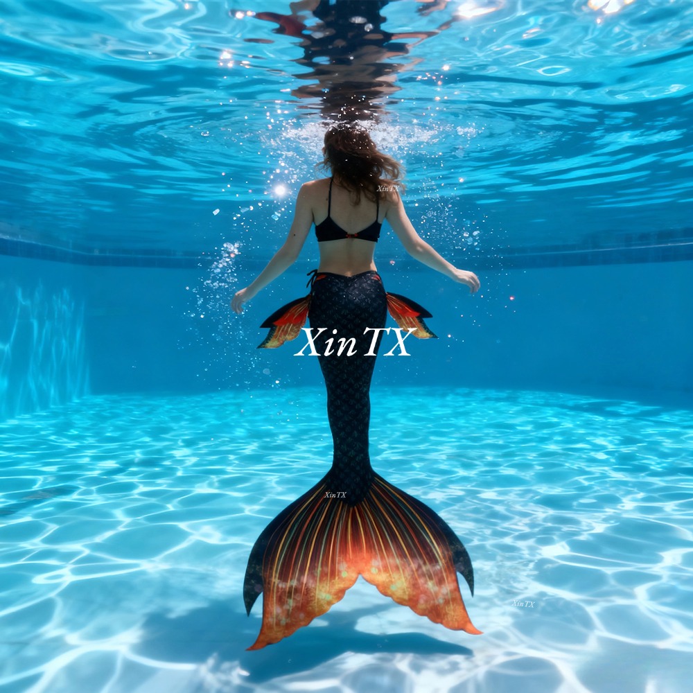 Aquarium & Marine Museum Ums - Adult Mermaid Tail Swimsuit with Matching