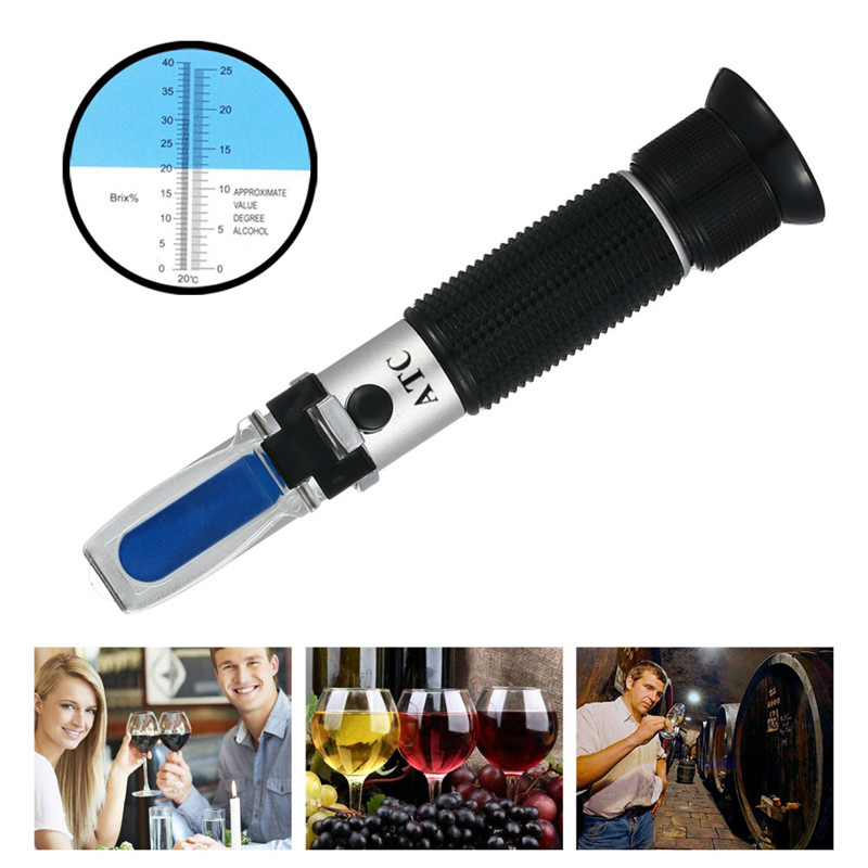 0-40% Brix 0-25% Alcohol Grape - Marine Aquarium Refractometer ulasan dan harga