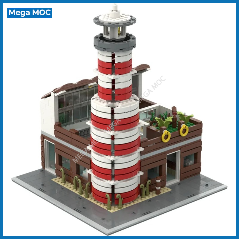 DIY City Aquarium MOC Bricks B - Aquarium And Marine Museum ulasan dan harga