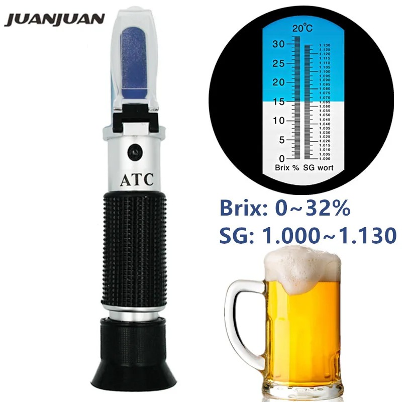 Beer Wort Refractometer 0-32%  - Marine Aquarium Refractometer ulasan dan harga