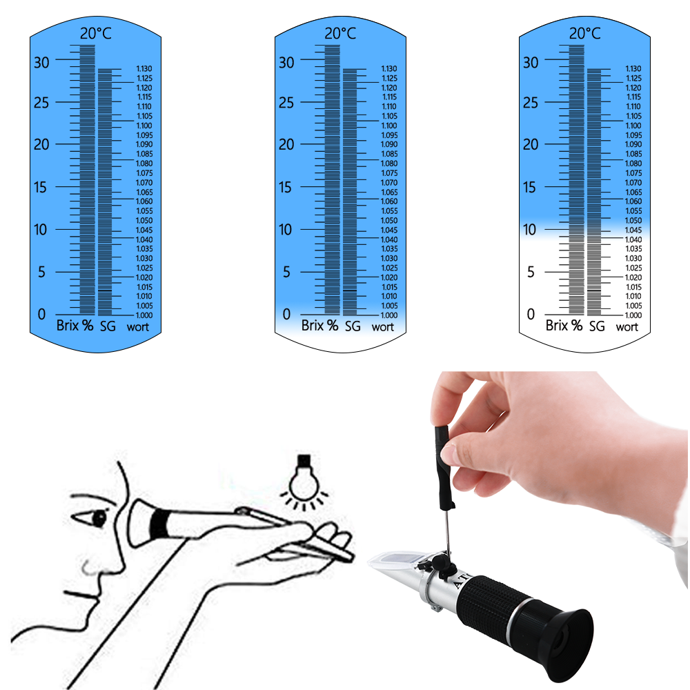 Beer Wort Refractometer 0-32%  - Marine Aquarium Refractometer ulasan dan harga