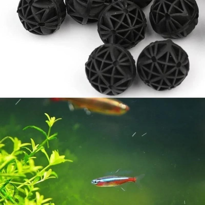 50Pcs 16mm Aquarium Bio Filter - Marine Aquarium Filter Media ulasan dan harga