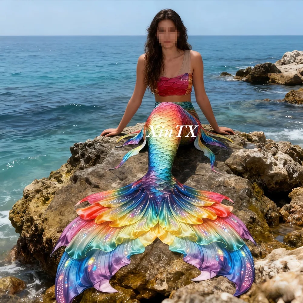 Mermaid tail rainbow-colored l - Aquarium & Marine Museum Ums ulasan dan harga