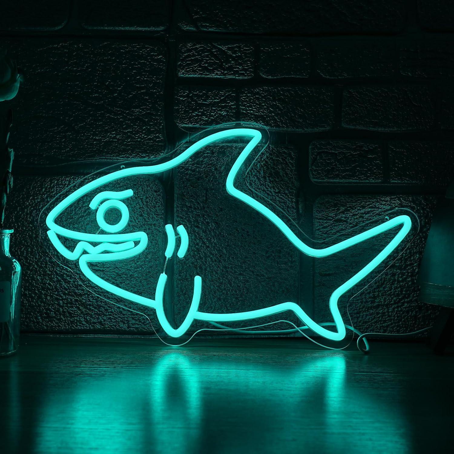 Shark Neon Sign USB Dimmable L - Marine Zoo ulasan dan harga