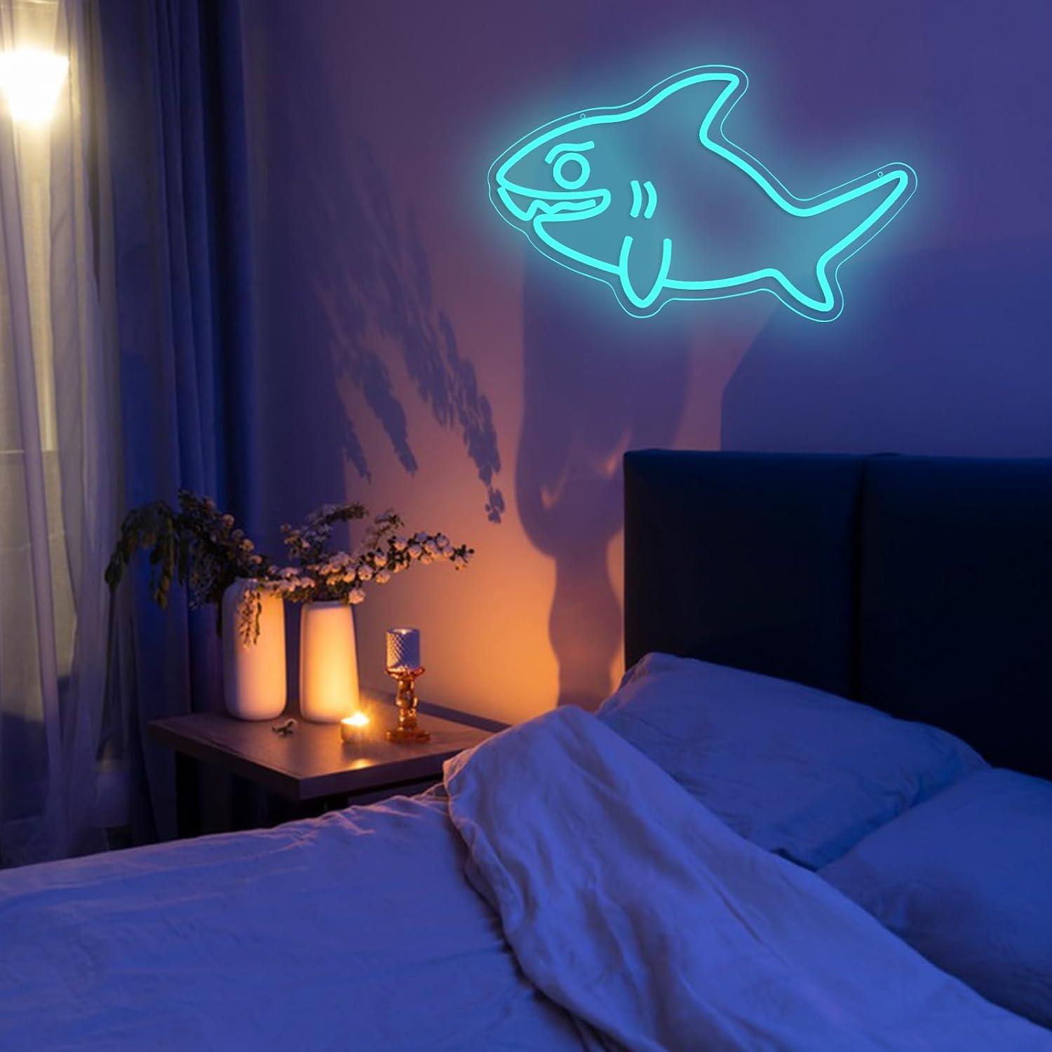 Shark Neon Sign USB Dimmable L - Marine Zoo ulasan dan harga