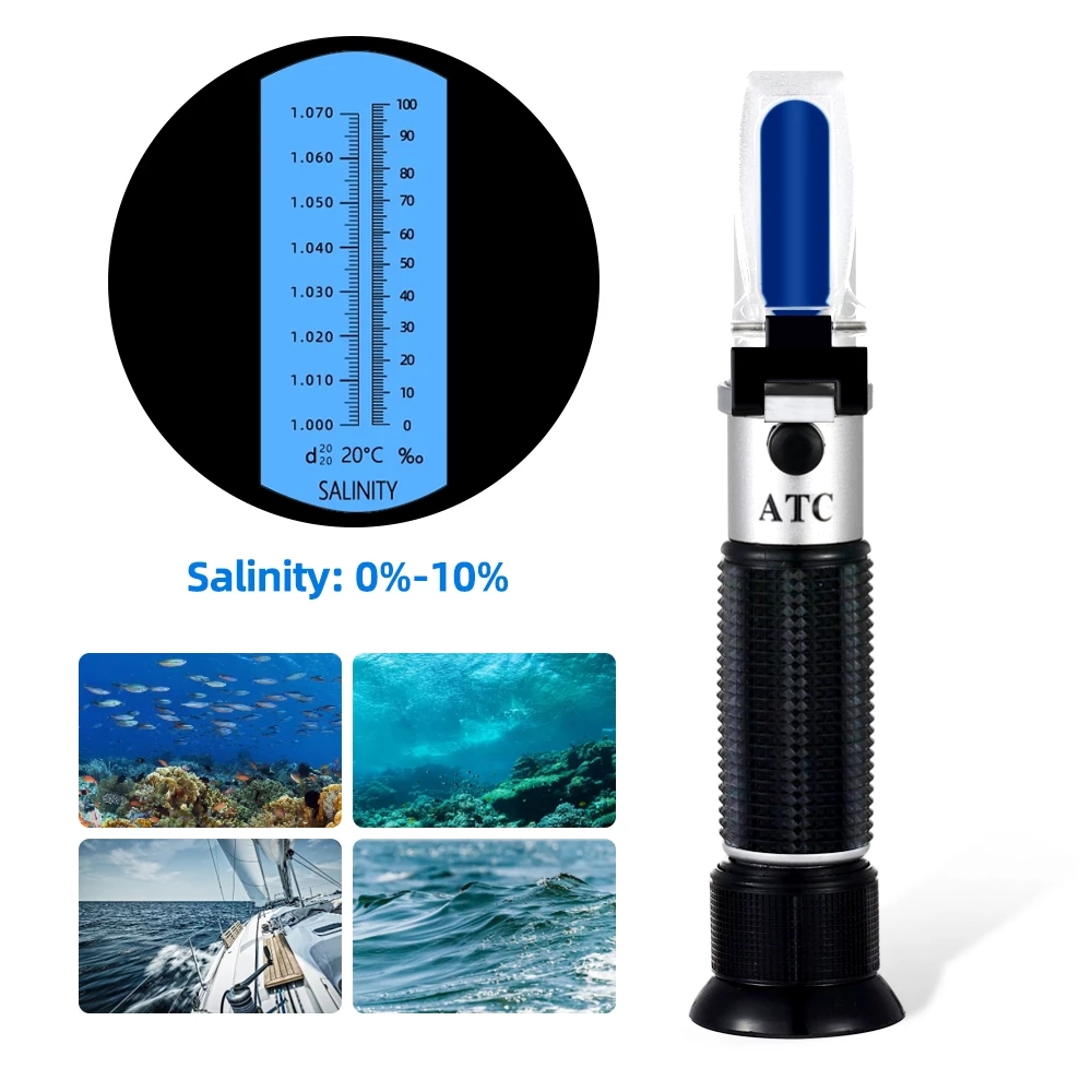 Salinity Refractometer 0-10% 1 - Marine Aquarium Refractometer ulasan dan harga