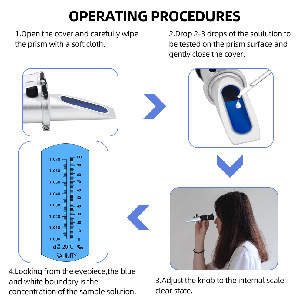 Salinity Refractometer 0-10% 1 - Marine Aquarium Refractometer ulasan dan harga