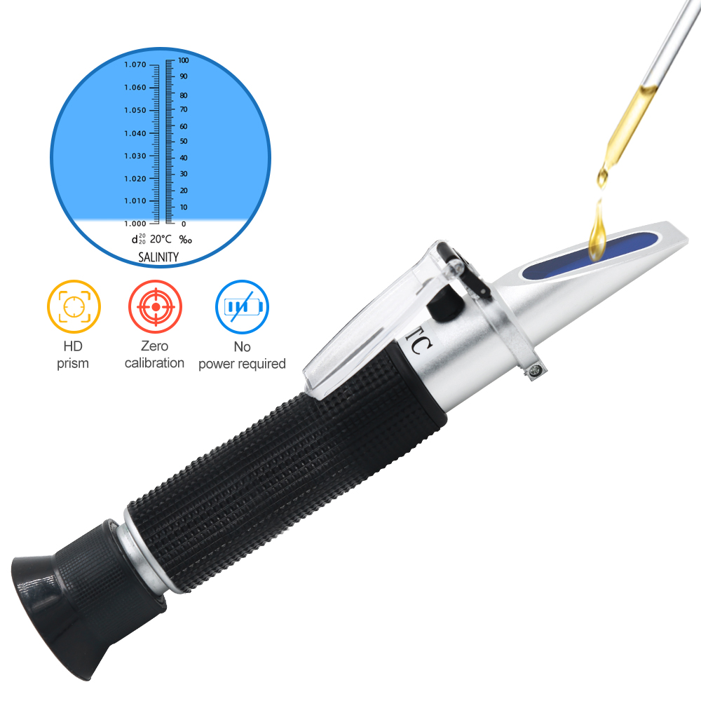 Handheld Salinity Refractomete - Marine Aquarium Refractometer ulasan dan harga