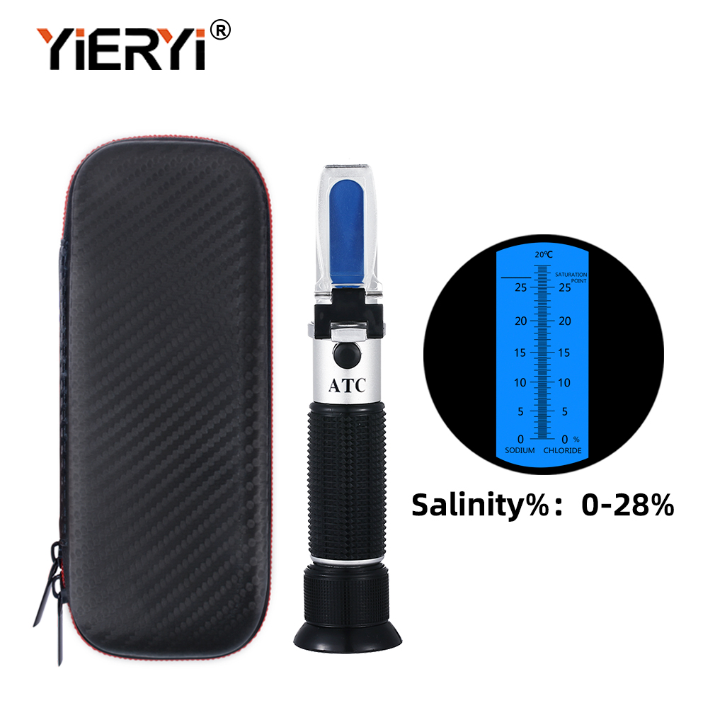 Yieryi Portable 0-28% Salinity - Marine Aquarium Refractometer ulasan dan harga
