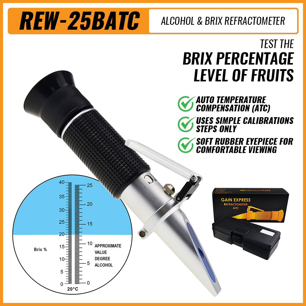 Glucose Meter Alcoholometer Re - Marine Aquarium Refractometer ulasan dan harga