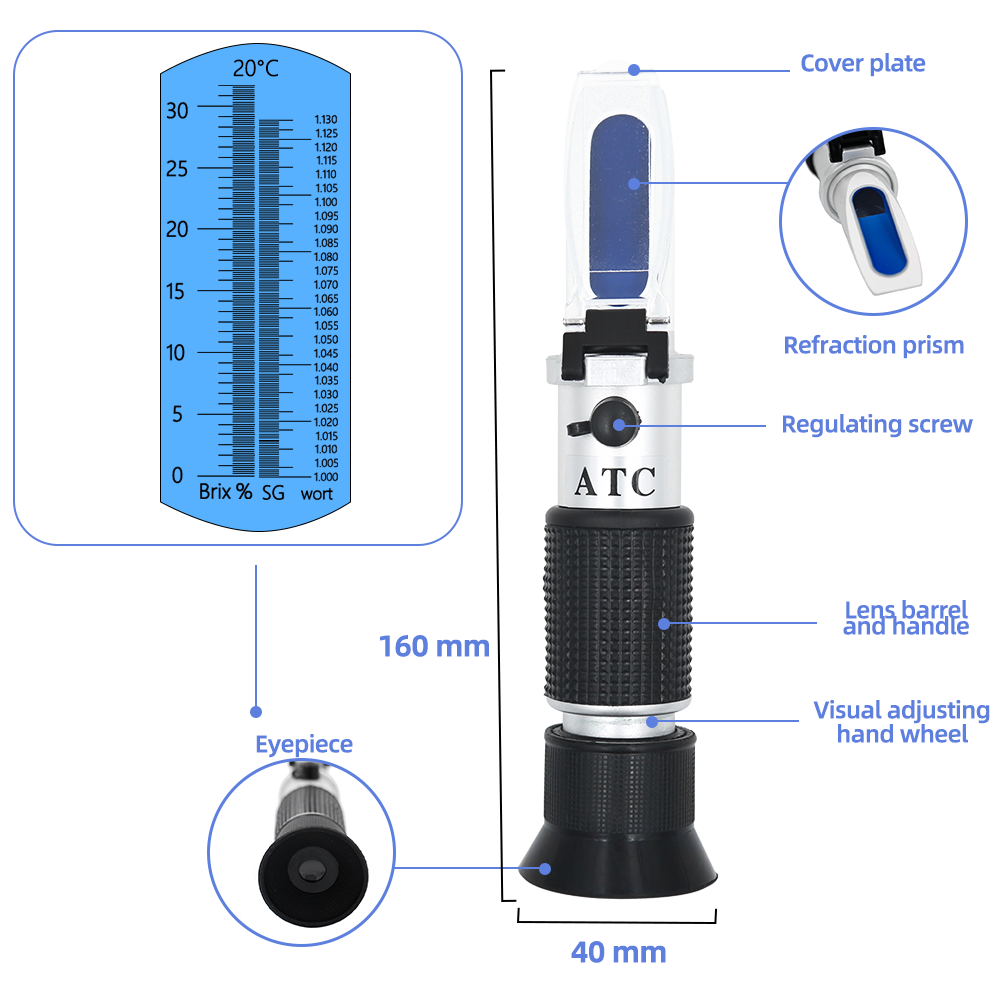 Retail Box Refractometer Beer  - Marine Aquarium Refractometer ulasan dan harga
