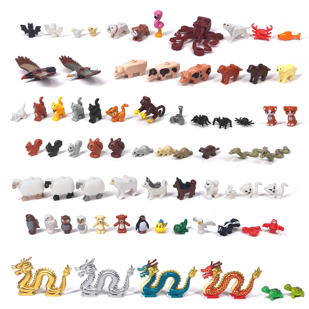 MOC 1PCS Printed Zoo Animals C - Marine Zoo ulasan dan harga