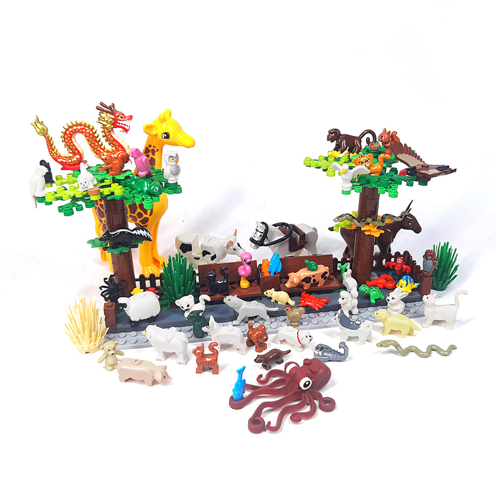MOC 1PCS Printed Zoo Animals C - Marine Zoo ulasan dan harga