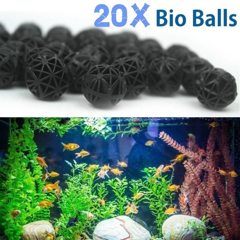 20Pcs 16mm Aquarium Filter Bio - Marine Aquarium Filter Media ulasan dan harga